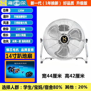Industrial Fan Powerful Electric Fan Desktop High Power Landing Home Floor Fan Site Sitting Climbing Fan Big Wind