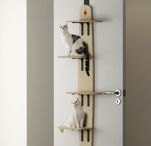 Meow Hu Wang Yawen Hanging Cat Climbing Rack Hanging Door Rear Cat Climbing Rack Hanging Platform Door Hanging Cat Rack Door Cat Springboard