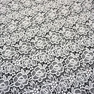 Factory spot water soluble embroidered fabric lace hollow embroidery full lace accessories pattern plate making processing