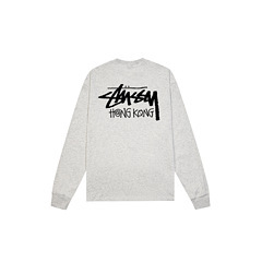 2025 весна и лето трансграничный Stusy STUSSY Клубничное мороженое с принтом в кости футболки с длинными рукавами для мужчин и женщин