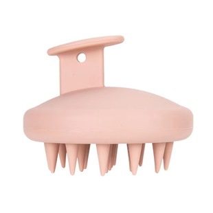 Silicone Shampoo Brush Massage Comb Integrated Comb Massage Head Meridian Comb Wet and Dry Round Hair Comb