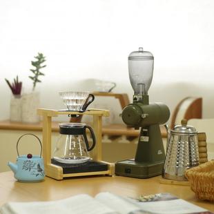 A5L Solid Wood Coffee Appliance Display Rack Hand Brewed Coffee Sharing Pot Filter Cup Holder Philharmonic Pressure Holder
