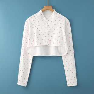 Pure cotton thin shoulder pad cervical spine waistcoat Sleeping air-conditioned room cold-proof pregnant women confinement warm shawl summer