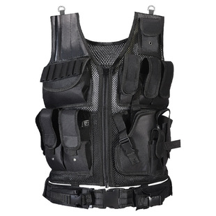 Abrasion Resistant Tactical Real-Life Cs Equipment Outdoor Camouflage Breathable Adventure Grids Outdoor Adventure Vest Eating Chicken Vest