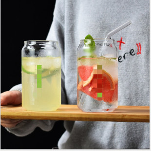Factory milkshake glass creative cold drink juice cup milk tea thickened High Borosilicate heat-resistant gift custom LOGO