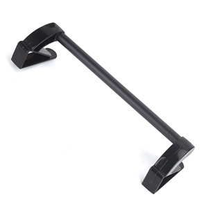 Stainless steel punch-free towel rack kitchen bathroom hanging rod cabinet door towel rack back-type storage telescopic rod rack