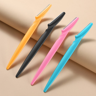 Factory wholesale stainless steel sharp eyebrow trimming knife makeup eyebrow shaving knife shaving knife eyebrow trimmer beauty tools