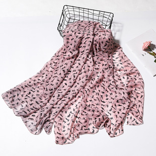 Mid-length scarf scarf fashion leopard print women spring and autumn high-end new sunscreen shawl scarf factory wholesale direct sales