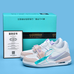 Мужская обувь aj312 Putian Ice Blue aj Совместная баскетбольная обувь низкая боевая обувь серебряная женская обувь спортивная обувь