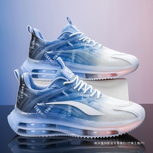 Putian Men's Shoes 2024 New Spring Men's Casual Running Air Cushion Shock Absorption Heightening Sports Dad Summer Trendy Shoes