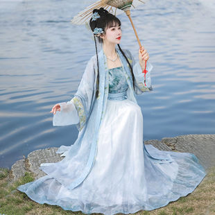 Song-made Original Hanfu Women's 2024 New Summer Improved Commuter Changgan Temple Can Wear Daily Style to Work