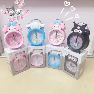 Трансграничный новый креативный мультфильм Kulomi Sanrio Bell Будильник Студенческая спальня Ультра тихий ленивый будильник