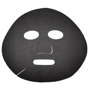 Black long charcoal mask paper environmentally friendly skin-friendly mask cloth base cloth disposable bamboo charcoal fiber wet mask paper