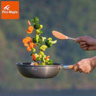 Huofeng Mountain House Chinese Wok Outdoor Camping Single Pot Spring Tour Self-driving Portable Removable Cooking Picnic Wok