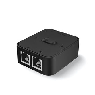 Гигабитный сетевой коммутатор RJ45 бессиловой сетевой проводник Пассивное переключение внутренней и внешней сети черно-белое