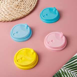 Youleyi Heart Injection Lid 90 Caliber Milk Tea Cup Lid Food Grade Disposable 1000/Box Plastic Lid