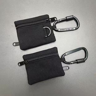 Simple camping tactics outdoor climbing fishing change coin storage zipper card holder key earphone small wallet