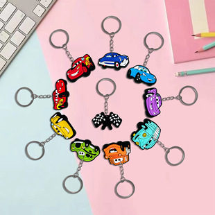 Cute cartoon car story keychain Lightning McQueen pendant ornaments car key chain boutique small ornaments