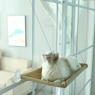 Four Seasons Pet Nest Supplies Sucker Cat Hammock Windowsill Hanging Cat Hammock Removable and Washable Cat Nest