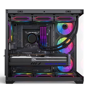 grazer sea view room 360 water-cooled chassis matx column-free white full-side transparent diy large board desktop host computer