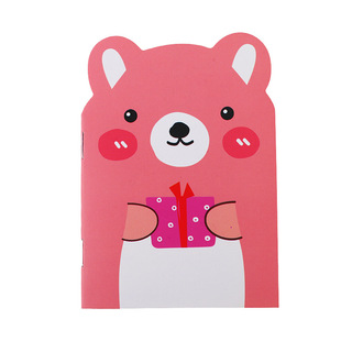 South Korea creative stationery cute bear notebook small animal notepad cartoon portable book Student Prize wholesale