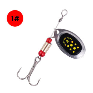 Fishing gear wholesale 6cm 3G Luya rotating metal sequin bionic bait rotating iron sheet Luya fake bait wholesale