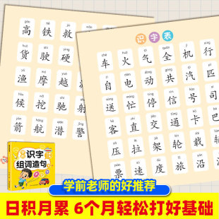 Pre-school Children's Literacy Book Kindergarten Reading Picture Literacy King Words and Sentences Training Children's Enlightenment Early Education