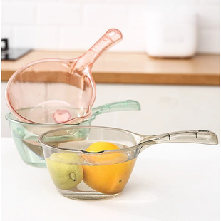 Export Household Plastic Water Spoon Kitchen Transparent Water Spoon Baby Bath Water Spoon Water Spoon with Mouth Kitchen Spoon