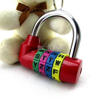 Factory wholesale new 4-digit English letter password lock secret room game password lock gym wardrobe anti-theft lock
