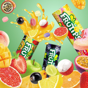 Xu Fuji Fun Fruit Fruit Juice Fudge Gummy Candy Children's Leisure Snacks Blackcurrant Multi-Flavor Candy