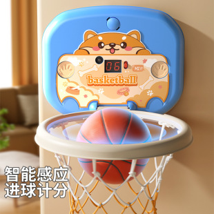 Children's Basketball Frame Indoor Shooting Scoring Hanging Baby Basketball Stand for Boys and Girls to Use Interactive Basketball Toys at Home