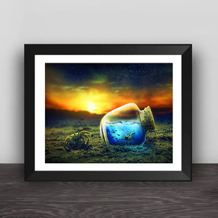 Cross-border special for the new landscape series drifting bottle 5D diamond painting decorative painting foreign trade supply manufacturers wholesale