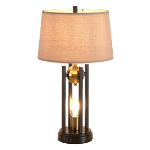 NEW Amazon American bedroom living room desk lamp industrial style USB rechargeable touch stepless dimming bedside lamp