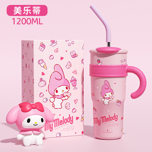 Sanrio Cartoon Тепловая чашка Женская вишня Маленькая кружка с ручкой