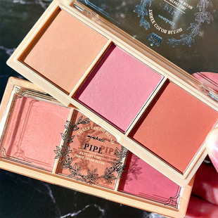 PIPL tricolor blush genuine goods nude makeup natural matte orange lasting rouge affordable student makeup manufacturers wholesale