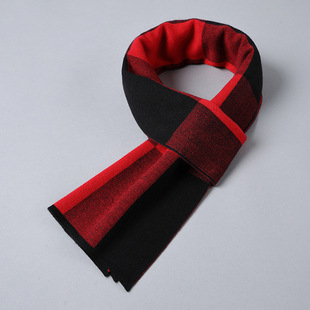 Customized Autumn and Winter New Men's Scarf, Double-Sided Thickeneding, Warm, Fashionable, Versatile, European and American Street Simple