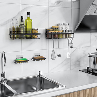 Amazon Iron Bathroom Rack Punch-free Bathroom Soap Rack Shower Gel Storage Rack Bathroom Rack
