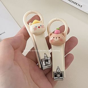 Cute portable portable student household single nail clippers high-looking nail clippers stainless steel nail clippers
