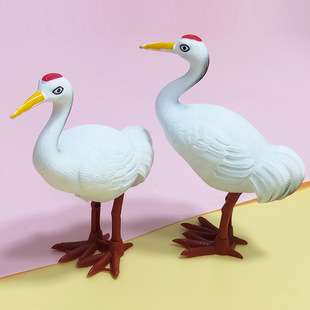Chain crane spring jumping crane big goose stall night market simulation jumping animal toy supply manufacturers wholesale