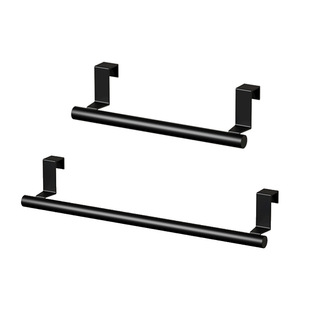 Cross-border cabinet door back rag rack kitchen multi-purpose towel single rod bathroom towel rack punch-free rack