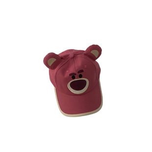 Children's Cap Spring and Autumn Cubs Western-style Soft Top Sunshade Hat Trendy Children's Baby Travel Sunscreen Baseball Cap Summer