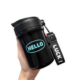 New 316 Stainless Steel Double Drink Coffee Cup High Color Value Thermos Cup Men's and Women's Portable Gift Cup Engraved logo