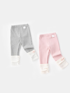 Girls' Leggings 2025 Spring and Autumn Baby Western-style Casual Trousers 5125 Baby Outer Wear Pants Spring Wear
