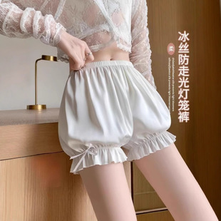 Jk Bow Safety Pants Anti-running Women's Summer Thin Pants Loose Lolita Pumpkin Pants Insurance Shorts