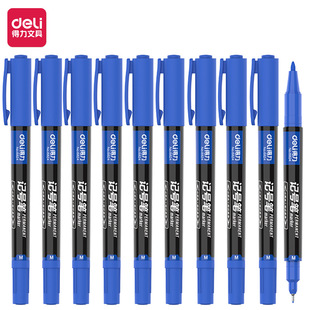 Гастроном 6824 Двойная головка Gou Line Pen Черный Красный Синий Маркер Масляная ручка Маркер Экспресс-ручка