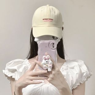Korean Style New Baseball Cap Summer Women's Letter Duck Tongue Hat Solid Color Fashion All-match Trendy Brand Sunscreen Sunshade Hat
