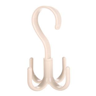 Single-layer Rotating Hanger Household Multifunctional Rotatable Four-claw Hook Bag Silk Scarf Hanger Wardrobe Storage Shelf