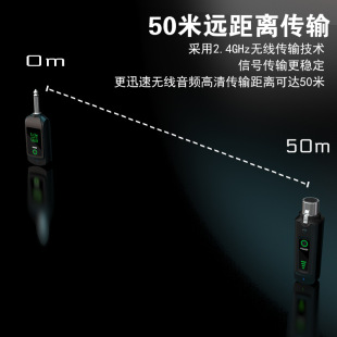 Dynamic Microphone Wired to Wireless System Transmitter and Receiver Professional Musical Instrument Handheld Microphone Uhf Converter