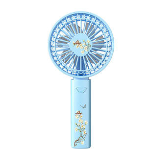 New Handheld Small Fan USB Charging Chinese Style Carry-on Outdoor Multifunctional Mini Fan Gale