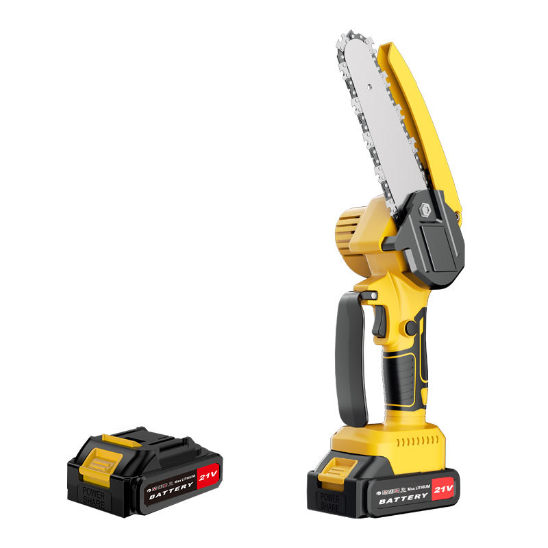 Electric Chainsaw for Home Use, Lithium Electric Chainsaw, Electric Chain Saw for Logging, Woodworking, Rechargeable Model, High-Power Cutting Saw for Wood